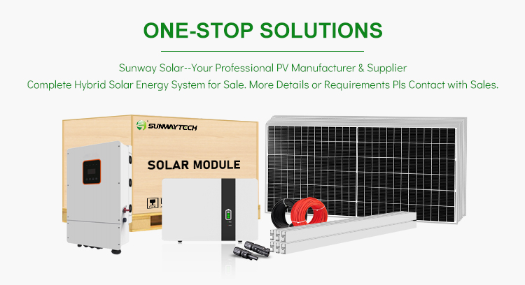 Sunway 5kW 8kW 10kW Hybrid Solar System - Sunway Solar