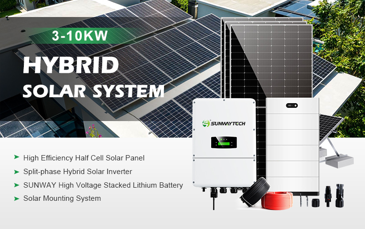 Sunway 3kW 5kW 8kW 10kW Hybrid Solar System - Sunway Solar