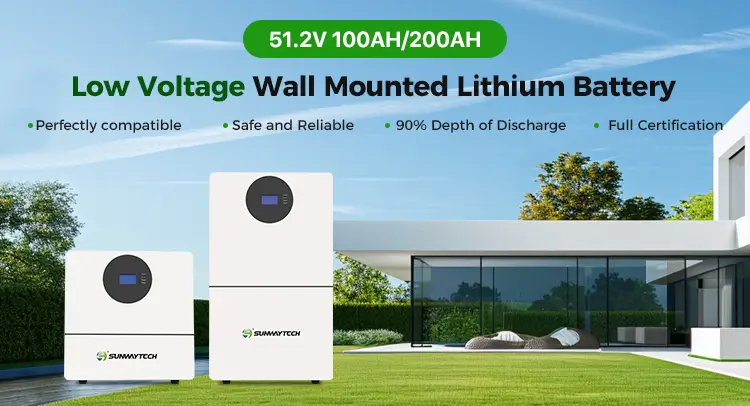 SUNWAY 5.12kWh / 10.24kWh Wall-Mounted Lithium Battery