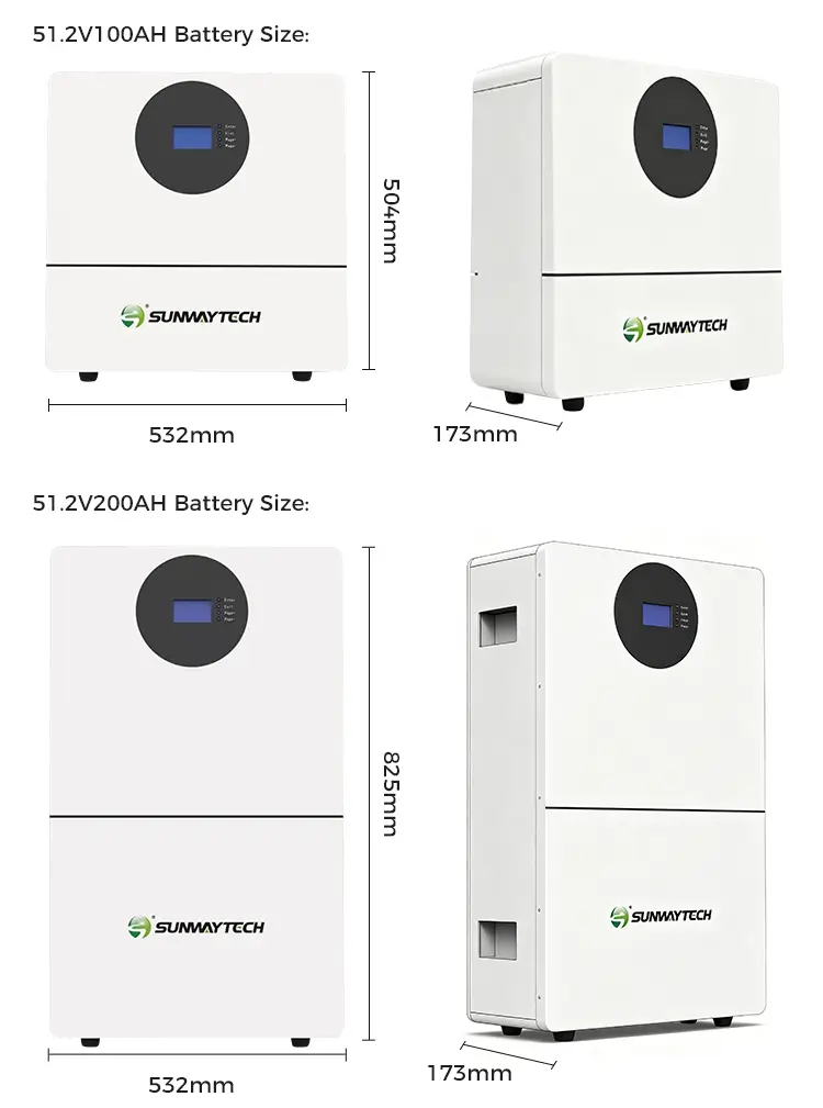 SUNWAY 5.12kWh / 10.24kWh Wall-Mounted Lithium Battery