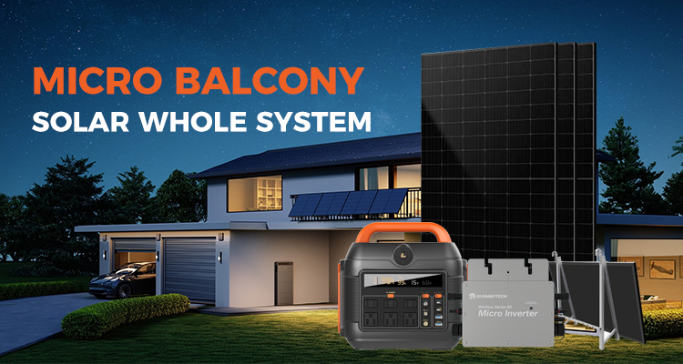 micro balcony solar energy system