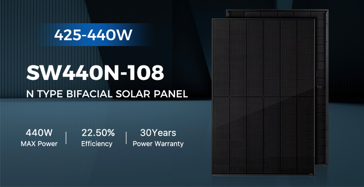 Sunway N Type TOPcon Bifacial 108 Cells 425W-440W Solar module - Sunway ...