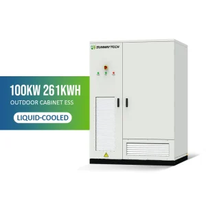 Sunway Intelligent liquid-cooled 100KW 261KWH Outdoor Cabinet Energy Storage System