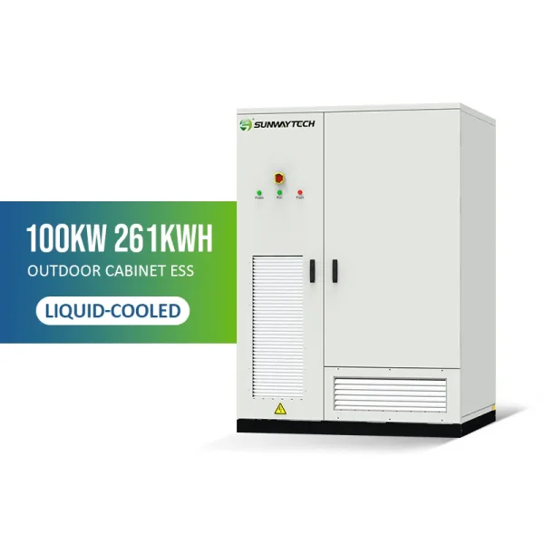 Sunway Intelligent liquid-cooled 100KW 261KWH Outdoor Cabinet Energy Storage System
