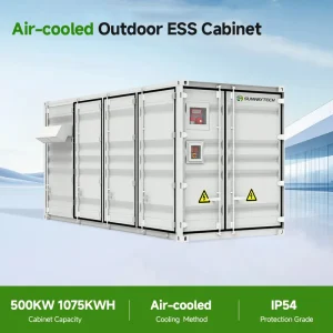 Sunway Intelligent Air Cooling Energy Storage Battery System 500KW 1075KWH Outdoor Cabinet System