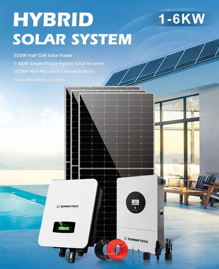Sunway Hybrid Solar Energy System 1~6kw
