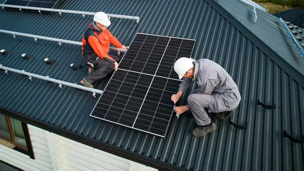 solar system installation