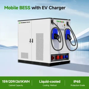 0.5P Liquid-Cooled Mobile BESS EV Charger (156-261kWh)