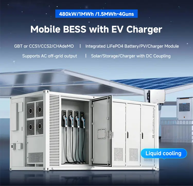 Containerized Liquid-Cooled BESS EV Charger (480kW / 1-1.5MWh)