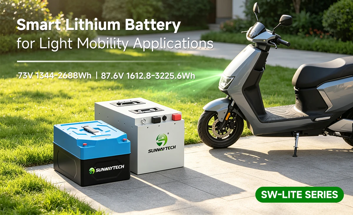 SUNWAY LITE SERIES Smart Lithium Battery for Light Mobility Applications