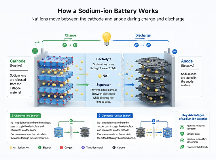 SUNWAY Sodium-ion Energy Storage Battery 12V100Ah