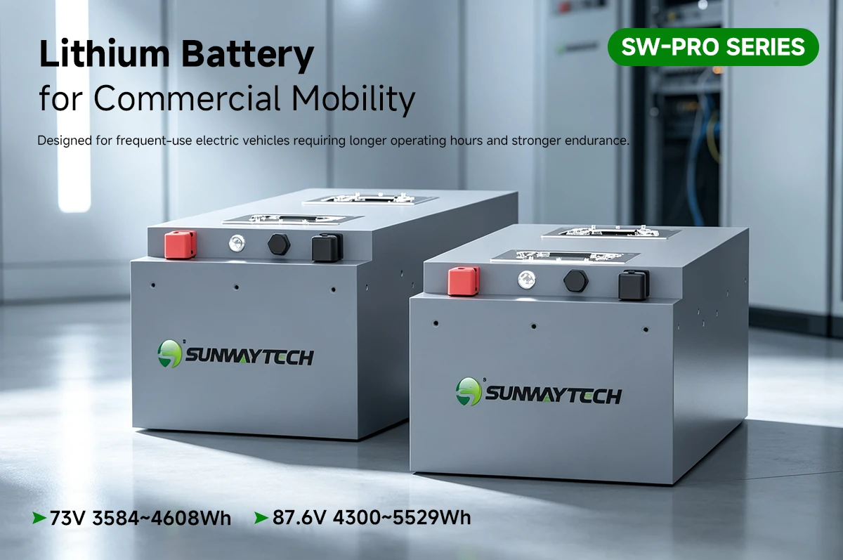 SUNWAY PRO SERIES Smart Lithium Battery for Light Mobility Applications
