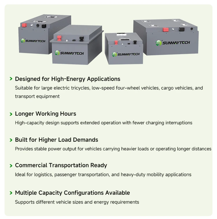 SUNWAY ULTRA SERIES High-Capacity Lithium Battery for Heavy-Duty Mobility