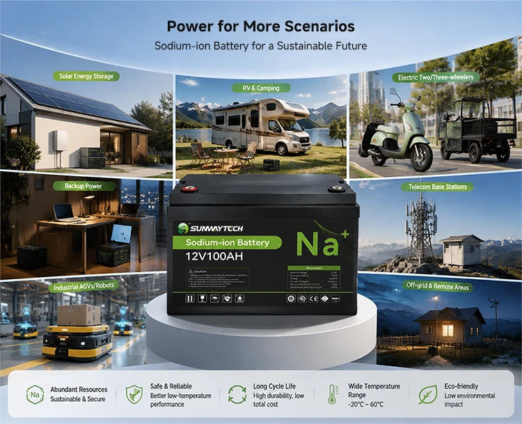 Sunway sodium ion battery 12V 100AH